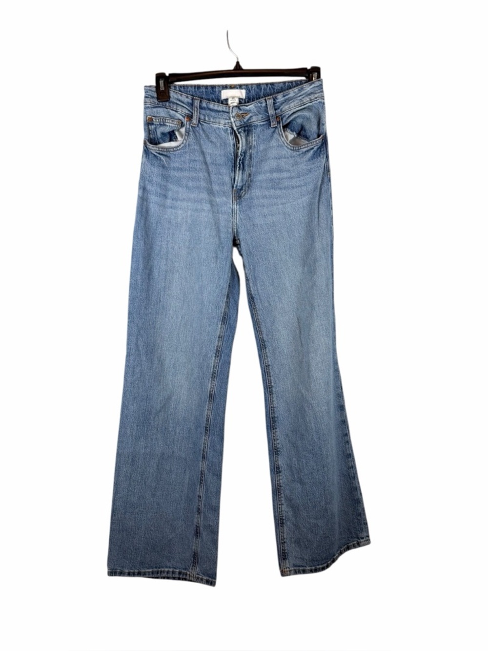 H&M Light Wash Wide Leg Jeans Size US 8